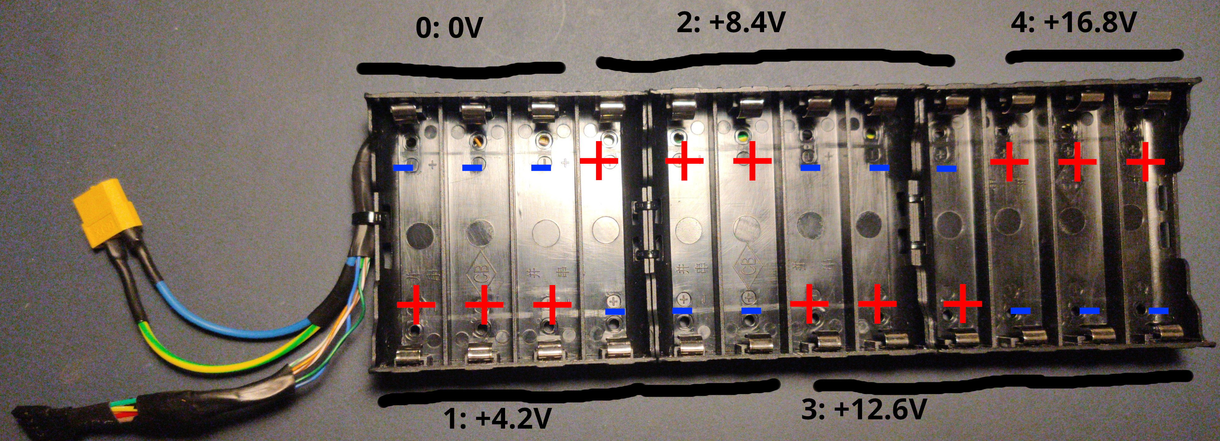 Battery pack front